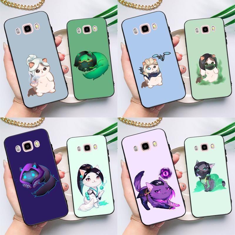 

Милый мультяшный чехол Valorant Cat для Samsung Galaxy J3 J5 J7 2016 A3 A5 2017 A6 A7 A8 A9 J8 J4 J6 Plus 2018 задняя крышка A3 2016 - A310