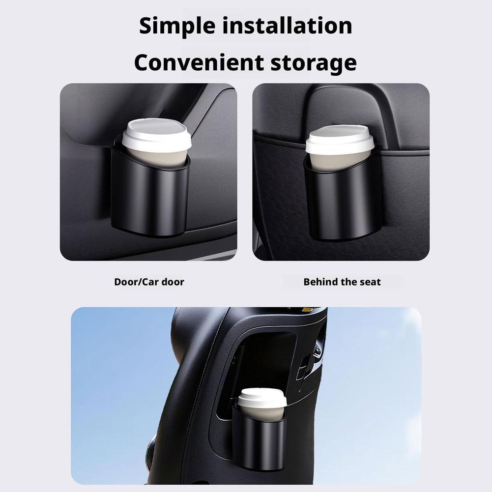 Univerzální box na držák nápojů do dveří auta s designem zadní spony, stojan na nápoje, úložný box, organizér na box na vodu za sedadlem auta