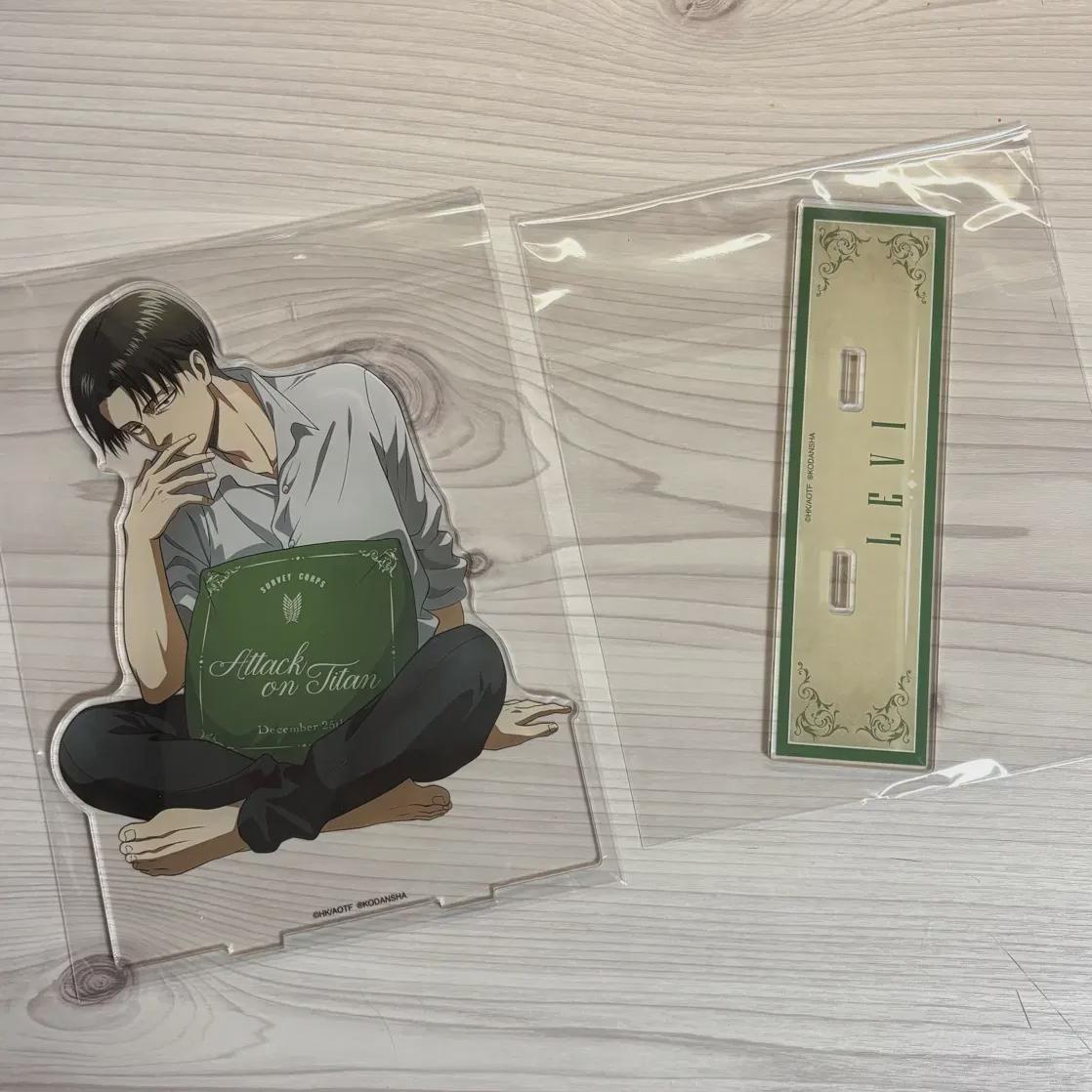 

Attack On Titan Levi Rest Acrylic Big Acrylic Stand Relax Attack! Ackerman