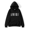 Amiri Print Unisex Casual Hoodie - Trendy Loose Fit Sweatshirt