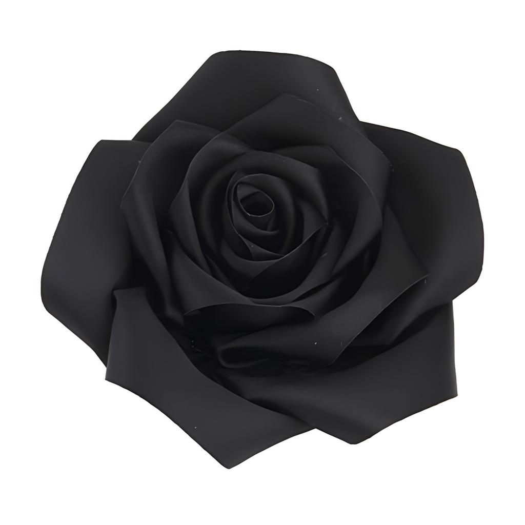 French Large Rose Brooch, A Feminine Handcrafted Fabric Brooch with A High-end Design Sense