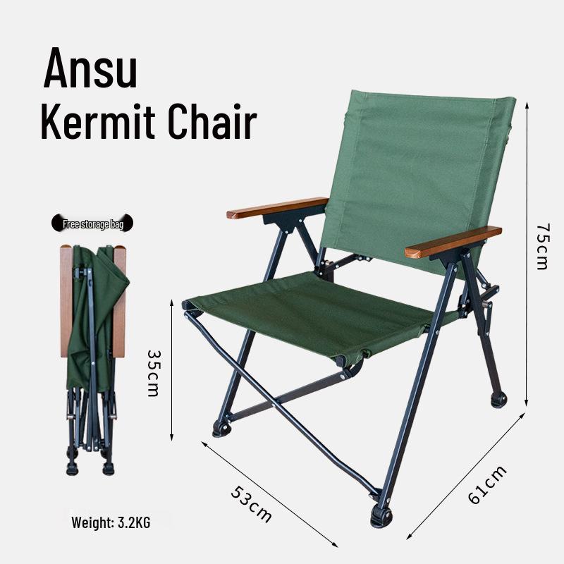 Portable Kermit Outdoor Folding Chair for Camping and Picnic
