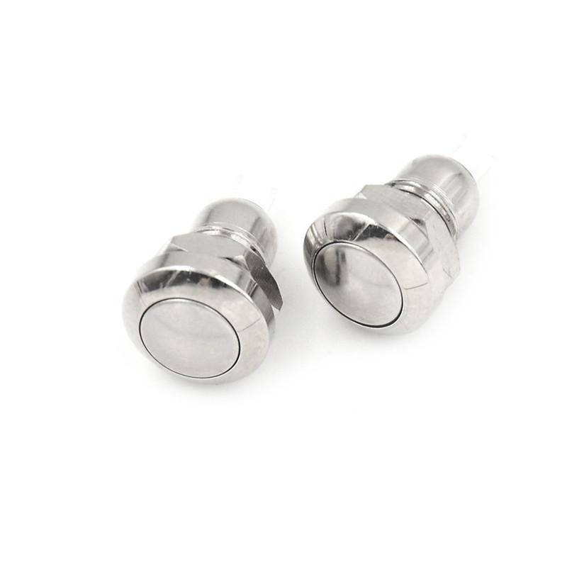

2Pcs 8Mm Mini Micro 2Pin металевий водонепроникний кнопковий перемикач