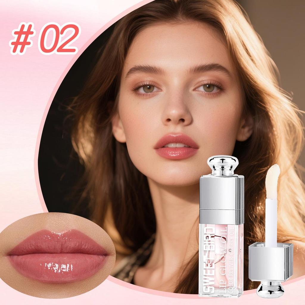 Exclusive Cross-Border Lip Oil: Transparent Plumping Gloss for Moisturized Lips