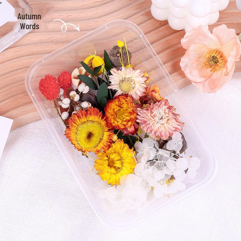 Eternal Dried Flower Photo Frame Decoration – Handmade Air-Dried Bouquet Ornament for March 8th