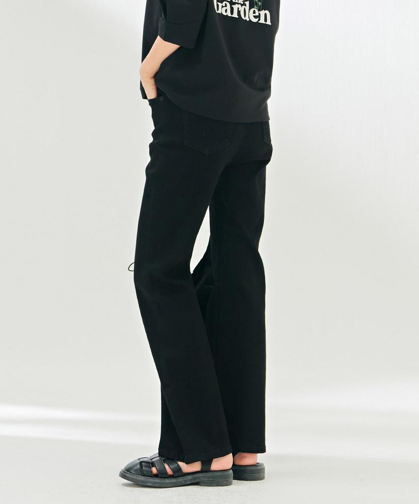 CHASECULT Dámské černé skryté elastické bootcut džíny-Dazg2351B03