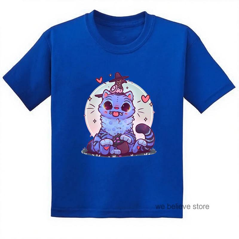 Kids T-shirt K-Pop Demon Hunters Tiger Shirt Fans Gift Toddler Girl Boy Hot Movie Print Tiger Short Sleeve T-shirt