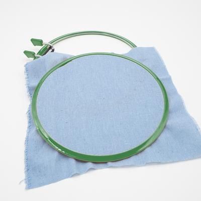 Embroidery Hoop Cross Stitch Spring Tension Frame Adult DIY Display Supplies Green