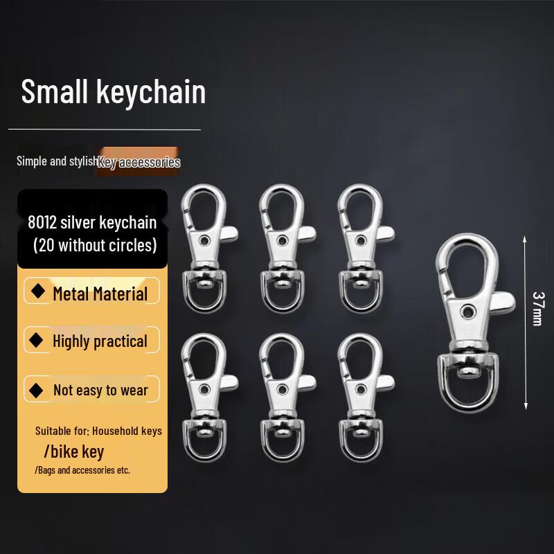 

Huabeishi Stainless Steel Swivel Lobster Clasp Keychain Hooks