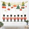 Kids Christmas Nutcracker Tapestry for Bedroom  Winter Snowflake Wall Tapestry for Boys Girls Christmas Tree Hanging Wall Art