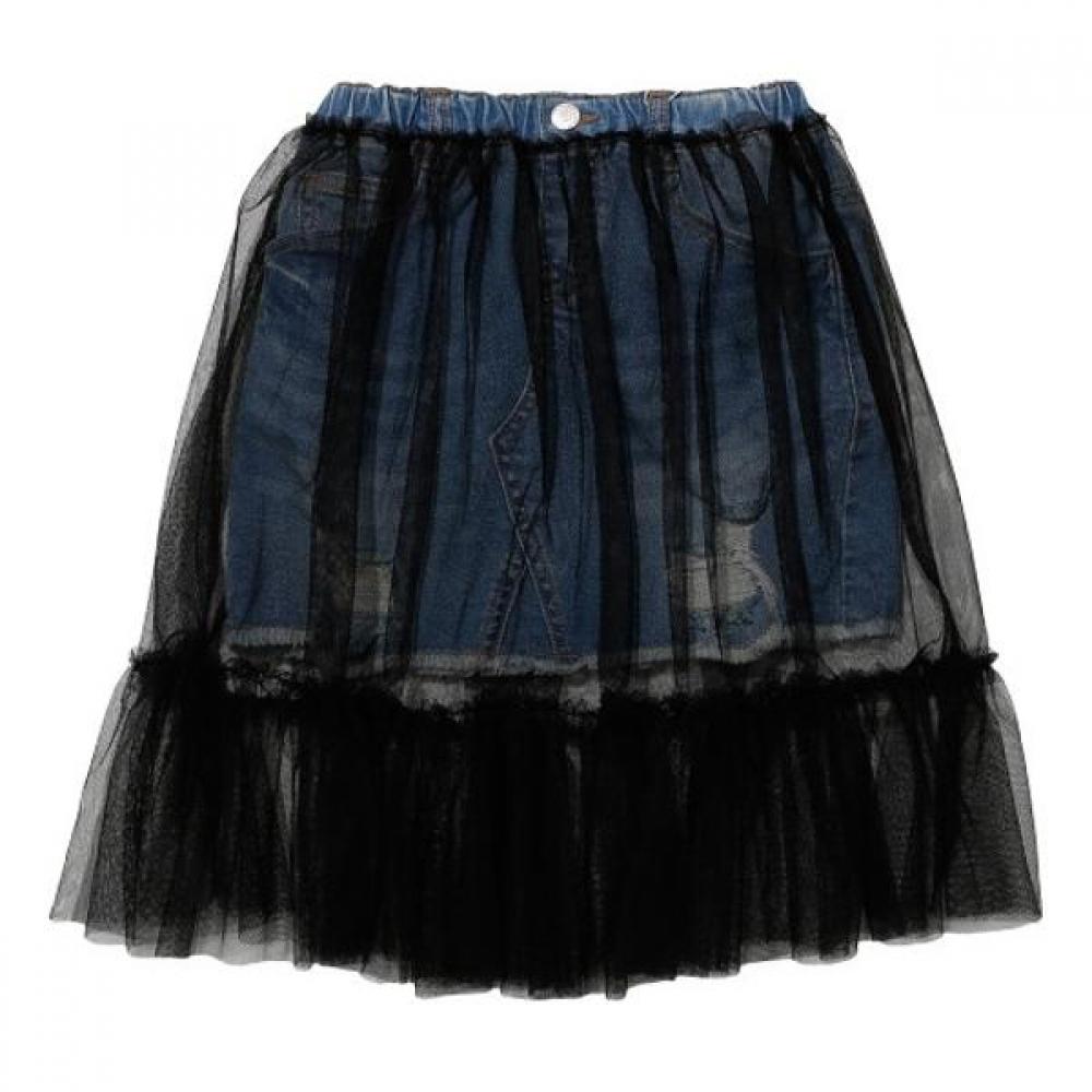 

[comance] Shine Sha Denim Skirt C2021q253 Indigo Blue/100