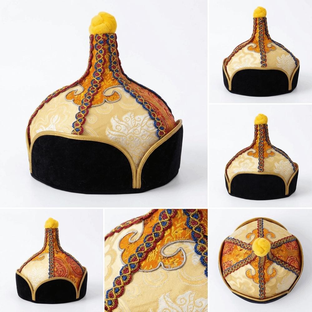 Stable Pointed Shape Ethnic Costume Headwear Comfortable Wearing Performance Hat Cultural Gala