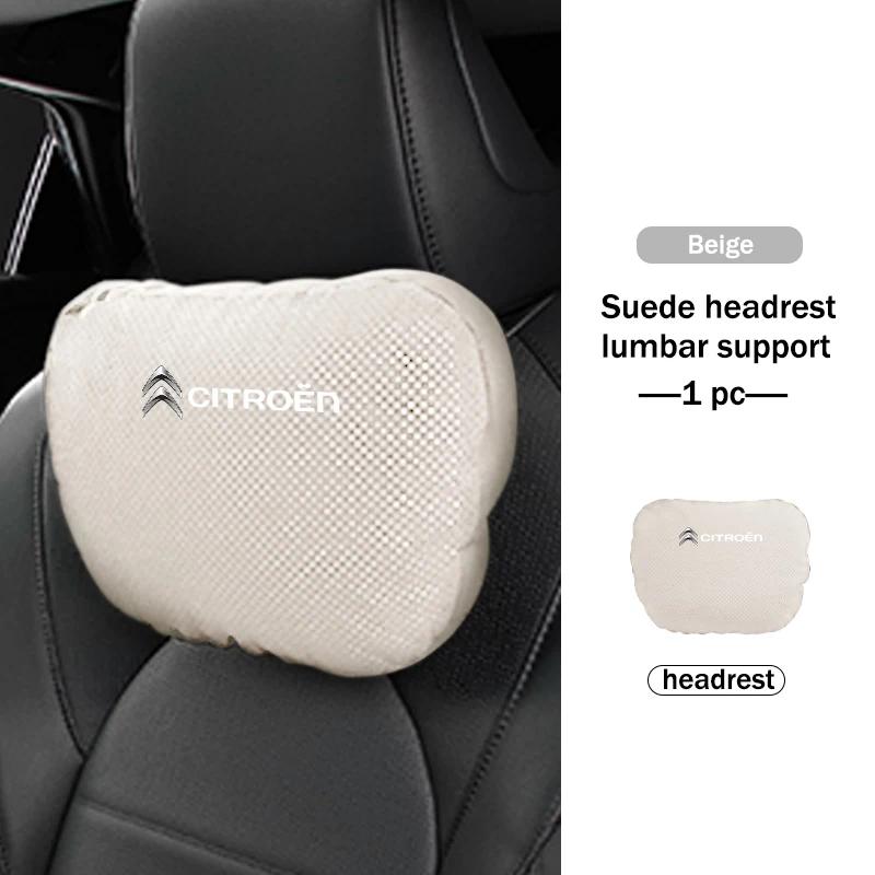 POOR1 Car Neck Pillow Lumbar Support Headrest Waist Lumbar Cushion For Citroen C4 C3 C5 C1 C2 C6 C4L DS3 DS4 Berlingo Picasso Jumper