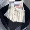 High waist elastic waist sports shorts women's loose casual outer wear summer new wide leg pants home pajama pants tide