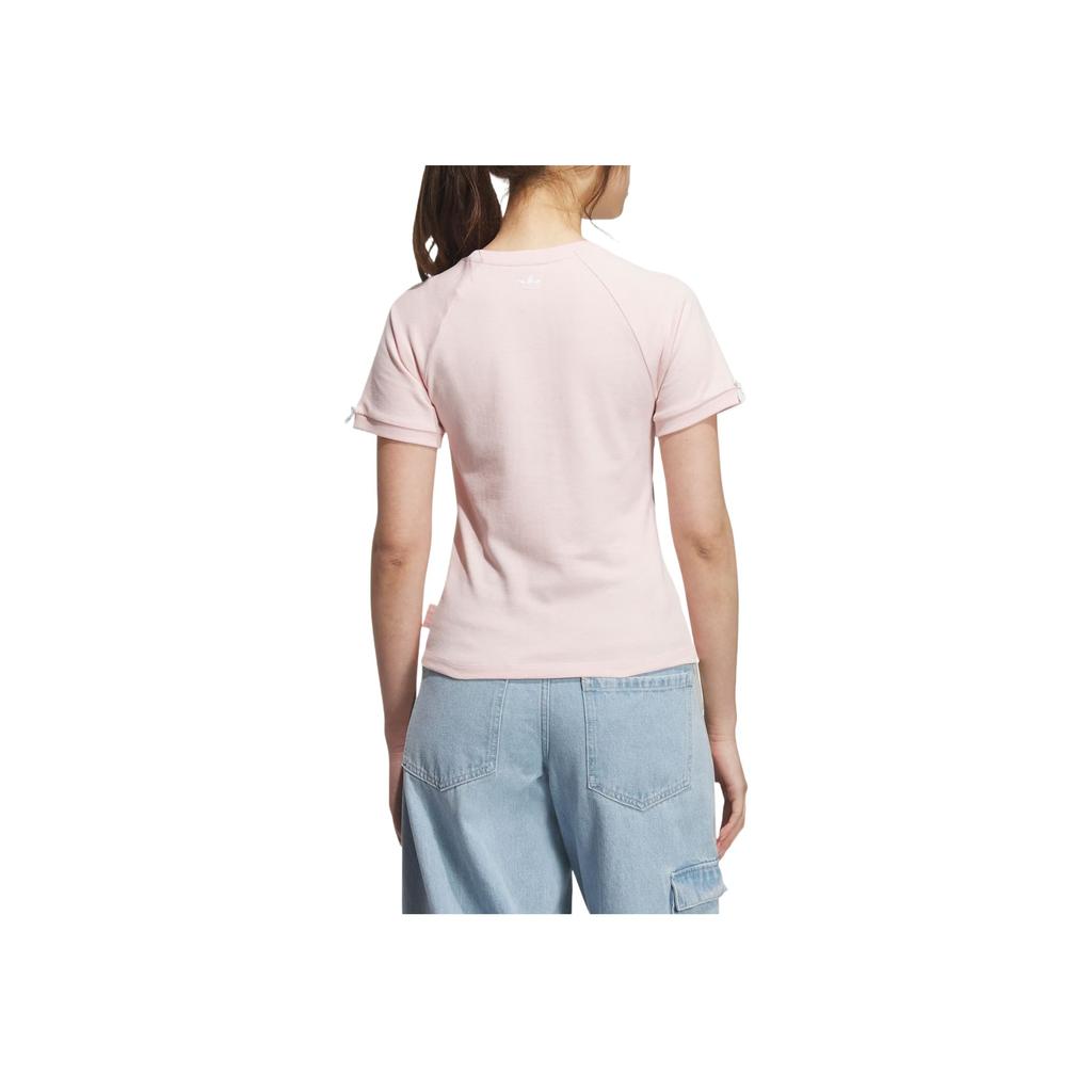 Adidas Originals Fashionable Comfortable Simple Short Sleeve Regular T-Shirt Women Tops Light-Pink KC3097