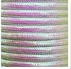 3mm Round Gold/Silver Hand-Woven Crochet Cord with Core and Silver Thread for Decoration