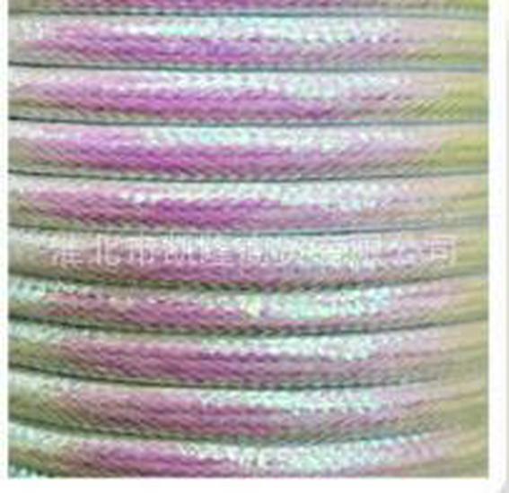3mm Round Gold/Silver Hand-Woven Crochet Cord with Core and Silver Thread for Decoration
