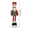 Christmas Nutcracker Decor Telescopic Santa Claus Figure Sculpture for Festival