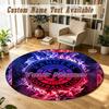 Round Rug Custom NameRangers FC Pattern Non Slip Carpet Home Floor Decor