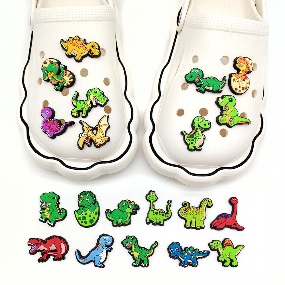 Dinosaur Series Exclusive Garden Shoe Charms - PVC Soft Material Decorative Accessories