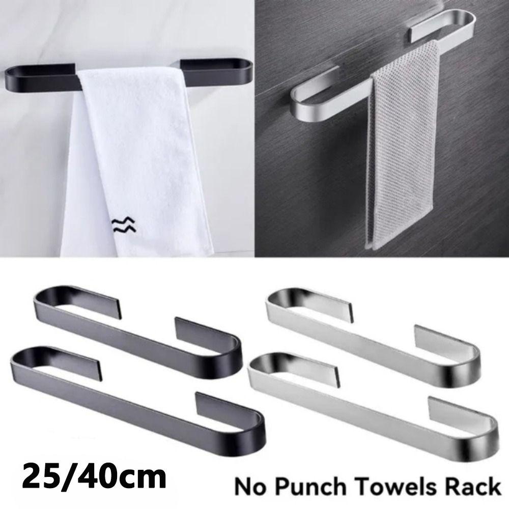 Home Hanger Holder Wall Mount Toilet Towel Rack Clothes Holder Storage Shelf Bathroom Bar