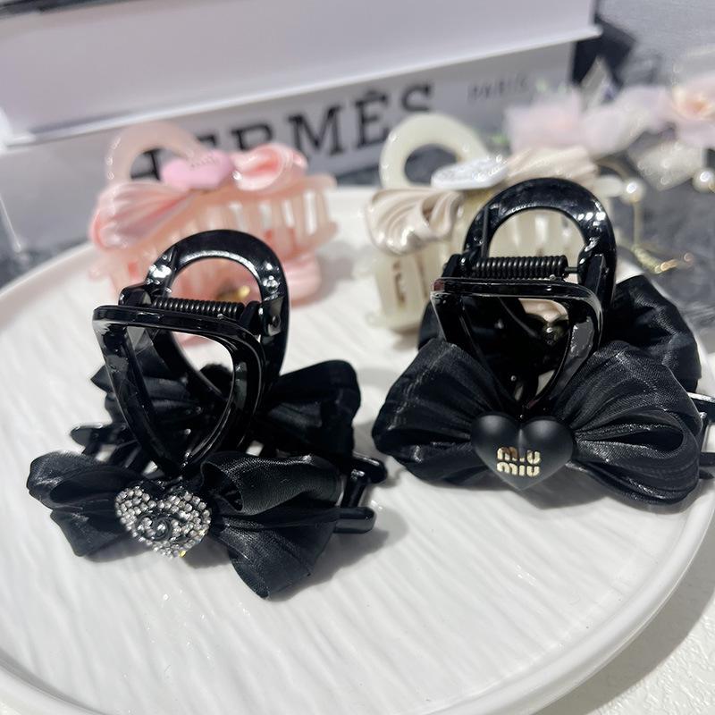 

Mori Girl Bow Hair Claw Clip for Half-Up Bun - Sweet High-End Accessory