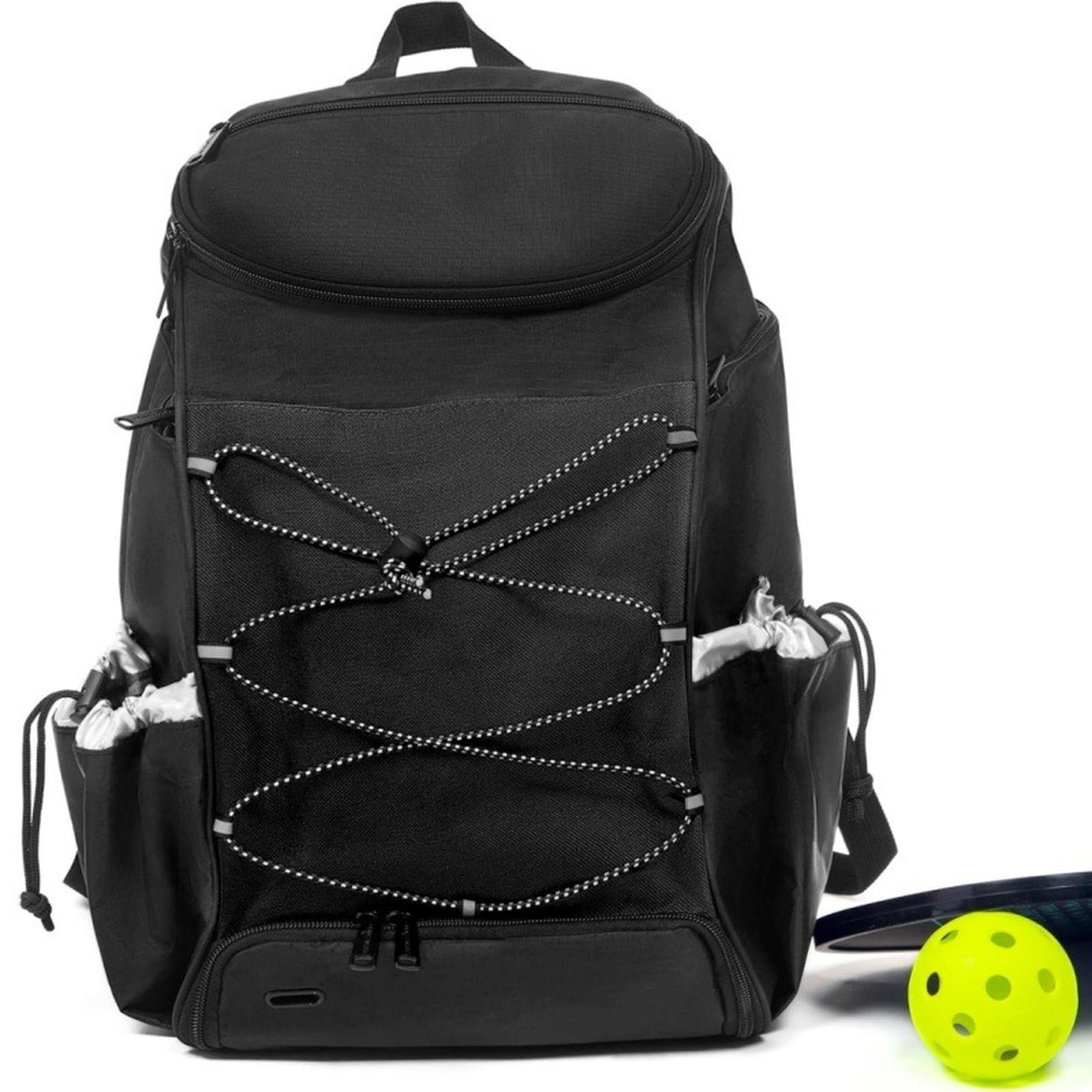 

Oxford Cloth Lunch Bags Leakproof Cooler Backpack Large Capacity Thermal Insulation Backpacks Anti-leakage for Camping One Size чорний