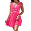IHUASU Women's Fashion Summer Spring Sleeveless V-Neck Casual Dresses