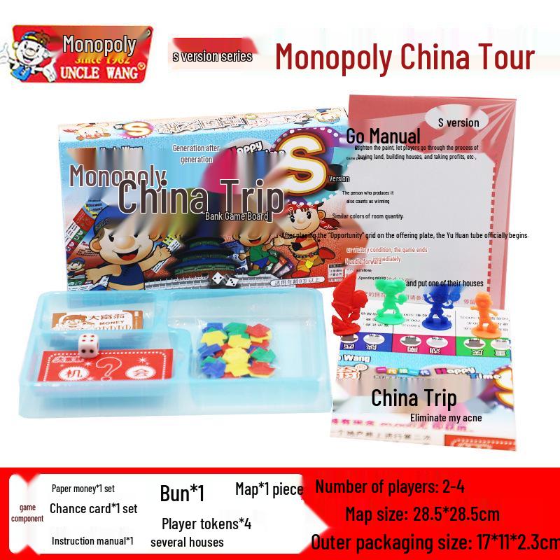 Monopoly Q Version: China & World Tour Edition Board Game