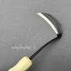 Full Steel Serrated Sickle with Wooden Handle for Cutting Wild Vegetables and Small Grains