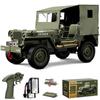 Ritaosan Military RC Car for Popular Scale Large Jeep RC Crawler Realistic Two Approximately 80 Minutes of Operation Electric Toy for Technical