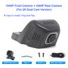 New! Dash Cam Front and Rear Camera Car DVR Wifi Dashcam Video Recorder UHD Night Vision For Lexus GX400 CT200h UX260h UX200