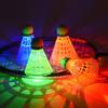 2/3/4/8Pcs Plastic Badminton Shuttlecocks Glowing Lighting Badminton  In/Outdoor Night