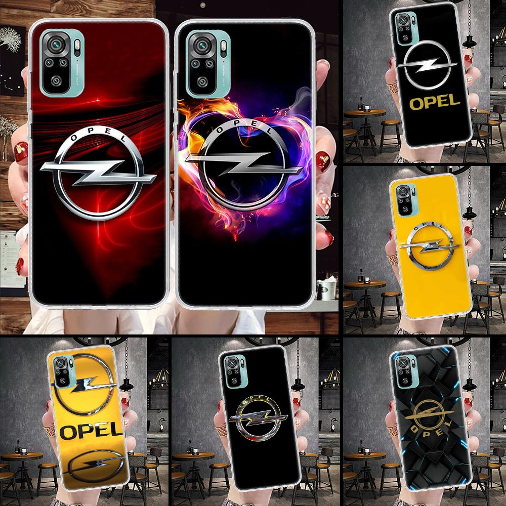 Opel Logo Car Soft Phone Case For Xiaomi Redmi Note 15 14 14S 13 12 Pro Plus 12S 11 11S 11E 10 10S 11T 5G Fundas Coque Redmi Not