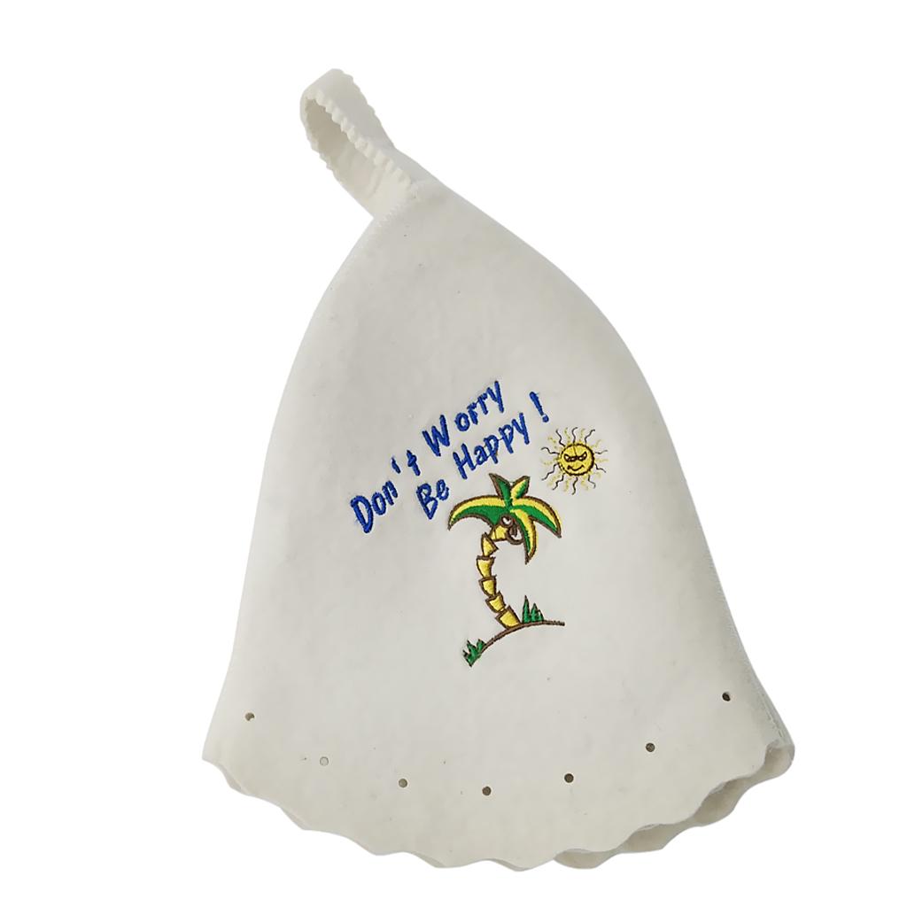 Badehut aus Filz, traditionell, langlebig, leicht, Mehrzweck-Duschhaube, angenehm zu tragen, zum Baden, Dampfen, für Männer und Frauen