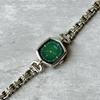 Used SEIKO Seiko 16-5980 Quartz Deep Green Dial Jewelry Bracelet Ladies Watch Vintage