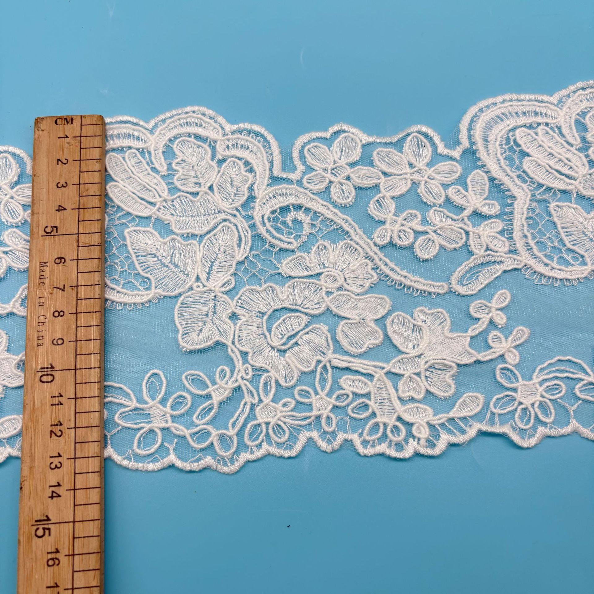 

Веревочный жгут Штрих-код Вышивка Кружево Женское Кружево Лолита Одежда Подол Аксессуары Width 14CM