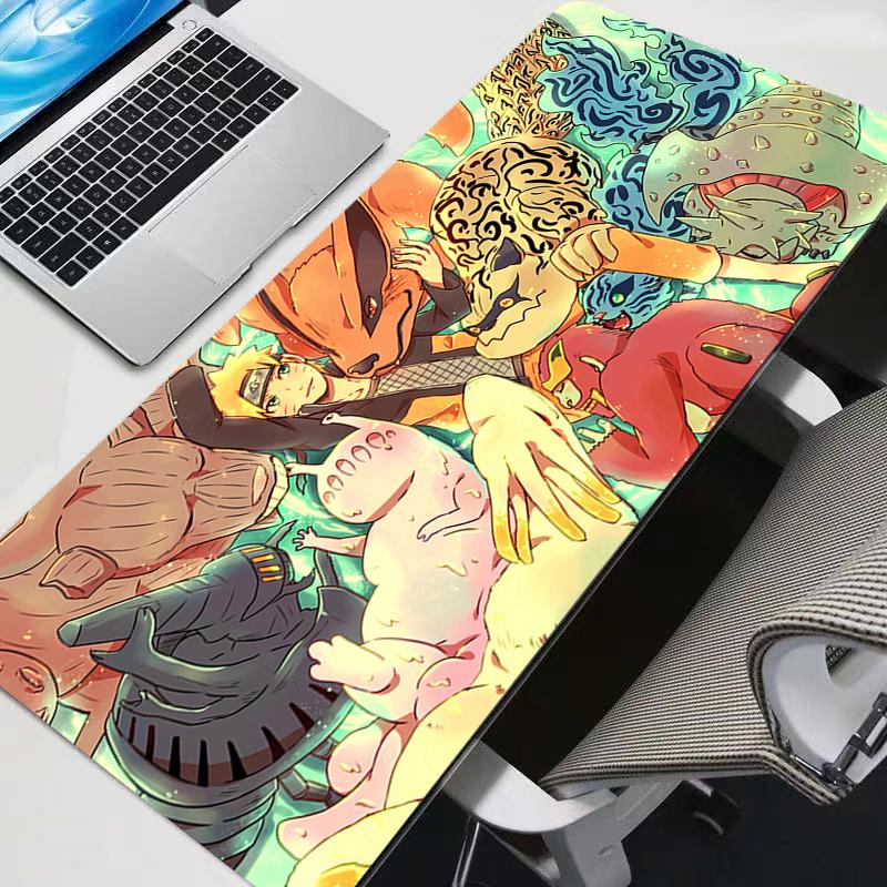 Mouse Pad Naruto Durable Anime Gaming Accessories Varmilo Keyboard Desk Mat Gabinete Gamer Carpet Mousepad Mouse Mats