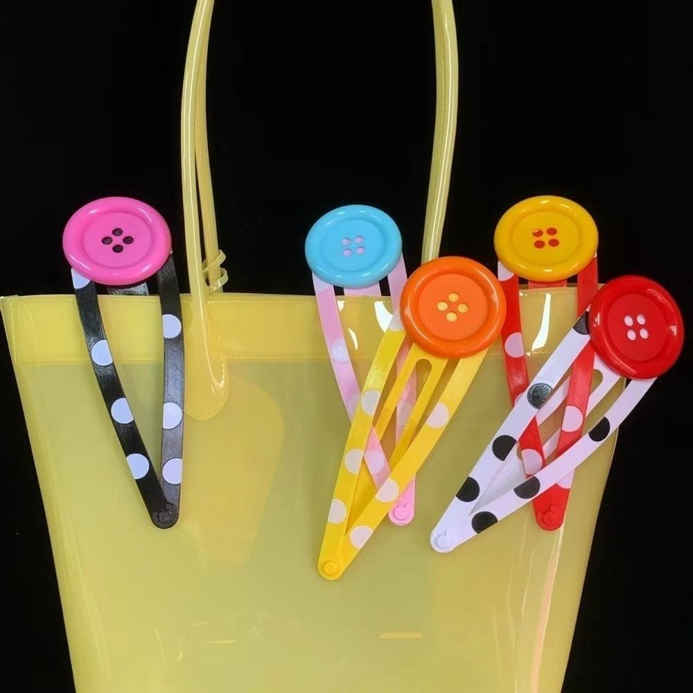 Gepunkteter Knopf BB-Clip Übergröße Harajuku Haaraccessoires Kreativer Haarclip für die Fotografie