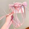 Gradient Silk Yarn Bow Butterfly Hairpin for Kids – Fairytale Style