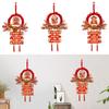 Chinese New Year Hanging Ornament Party Supplies Gift with Tassel Spring Festival Pendant for Holiday Office Bedroom Porch Wall