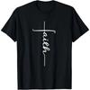 Christian Faith Cross Script - Faith For Men For Women T-Shirt
