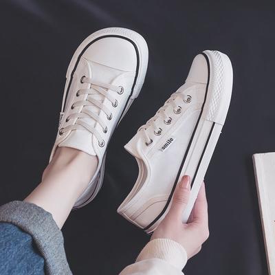 Sommer Dünnes Elastisches Band Weiße Schuhe für Damen Neue Atmungsaktive Große Kopf Faultier Sneaker Damen Dicksohlige Canvas Schuhe für Damen
