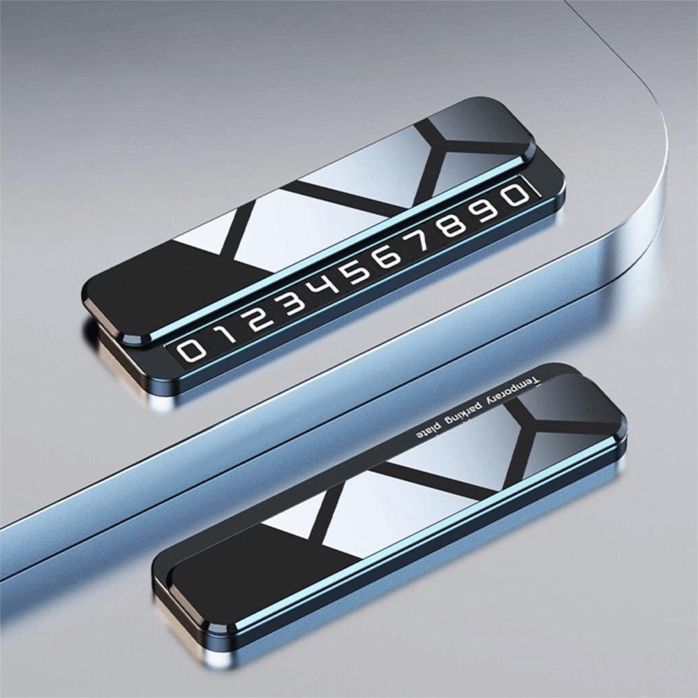 Metal Parking Number Plate Hidden Design Phone Number Holder Valet Parking