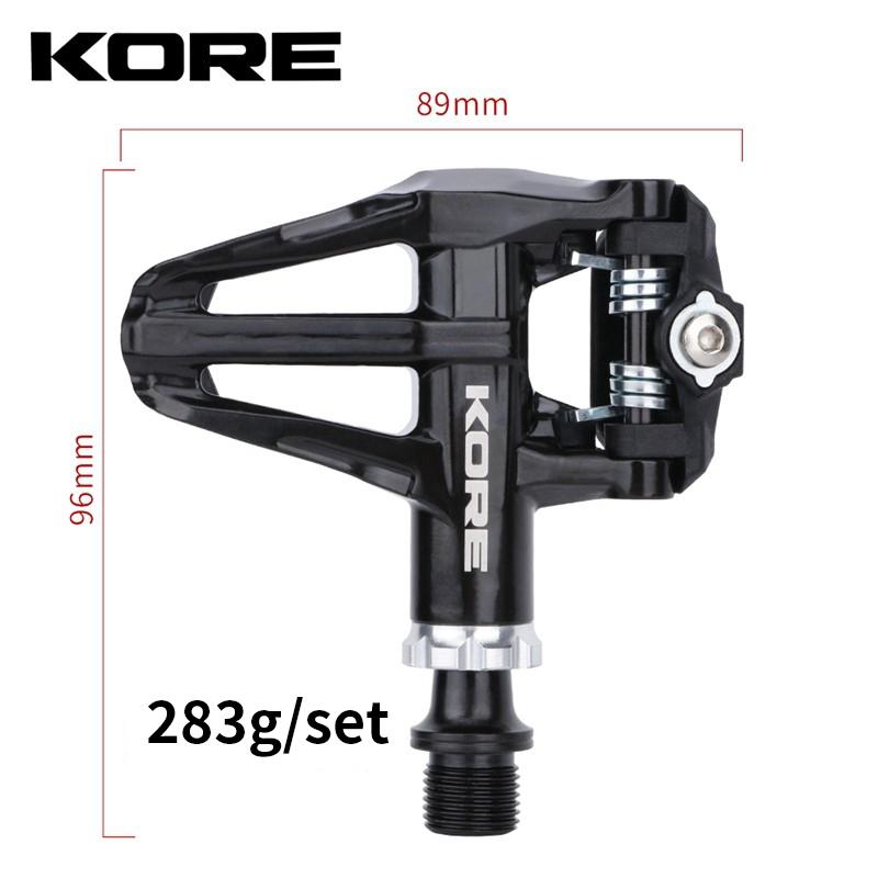 KORE Road Bicycle Locking Pedals Aluminum Lightweight Enclosed Bearings Fit Shimano Look KEO Cleat 2 Sealed Pedals