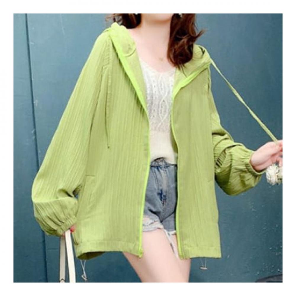 Navava Simple Thin String Hooded Zip Up Cardigan Nc117