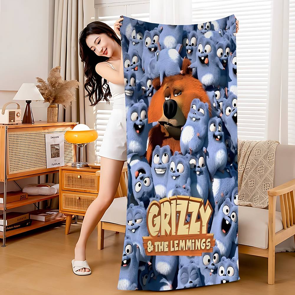 G-Grizzly en L-Lemmings Microvezel Strandlaken Absorberend Sneldrogend Zacht Yoga Zwemmen Resort Bergbeklimmen Handdoek