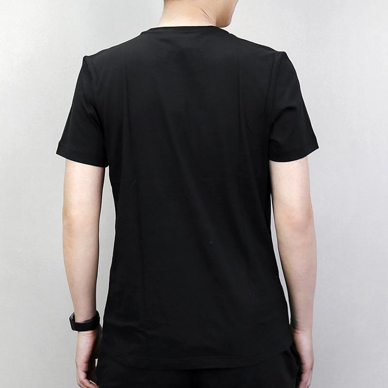 Adidas Bos Foil Camo Round Neck Letter Comfortable Short Sleeve T-Shirt Men T-Shirts Black DI0304