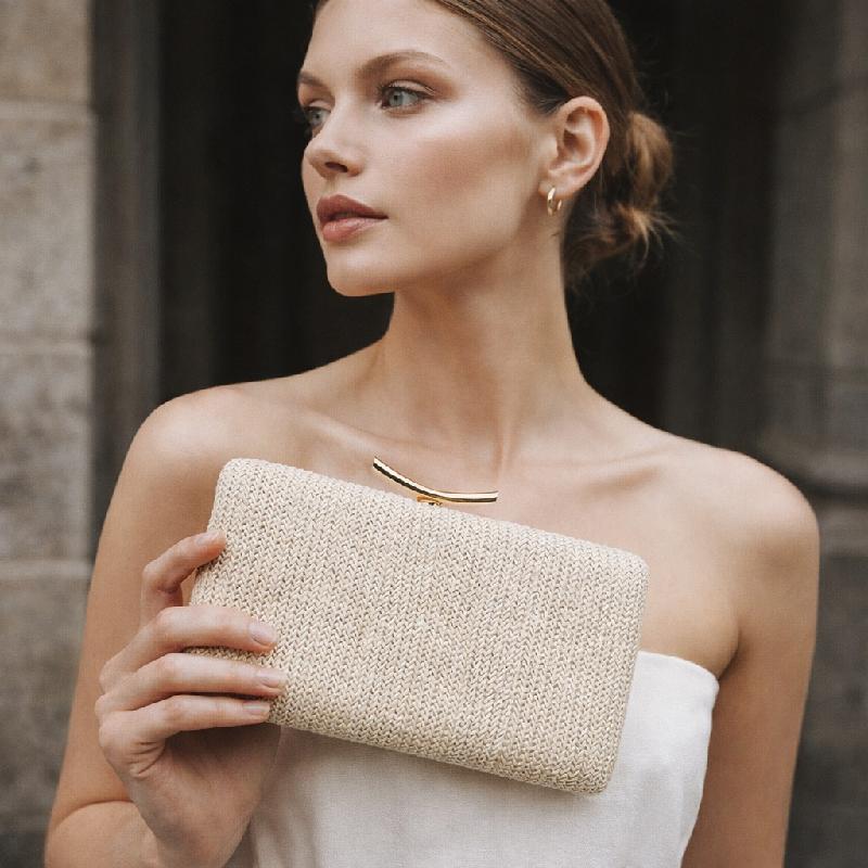 Fashion Clutch Straw Woven Shoulder Bag New Arrival Evening Crossbody Designer Woman Bags For Women Trend Luxury Bags Designers