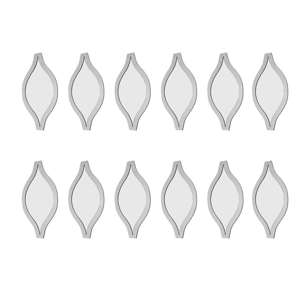 Self-adhesive Acrylic Mirror Wall Sticker Removable Water-Shaped Decals Hallway